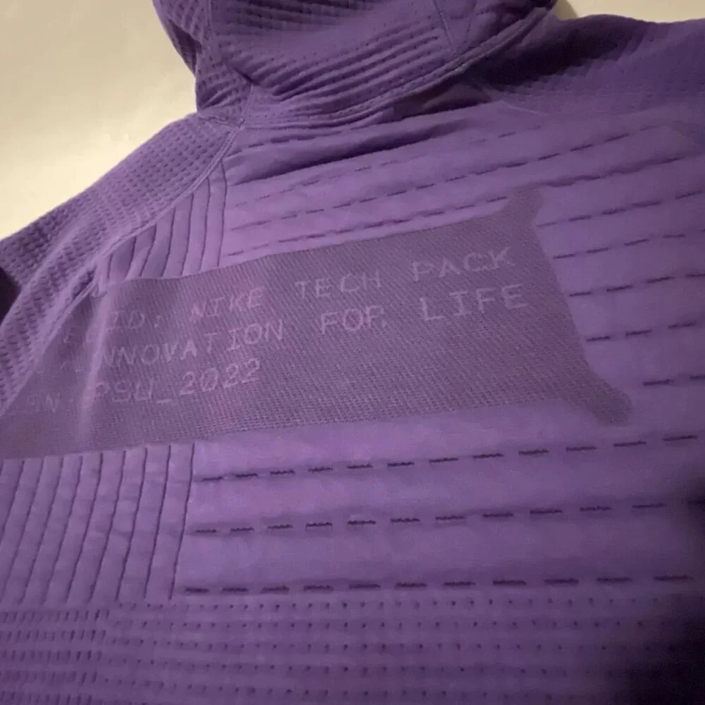 NWT Nike Tech Pack Sportswear Therma-Fit ADV Men's SZ M Hoodie Purple DM… - Picture 3 of 16